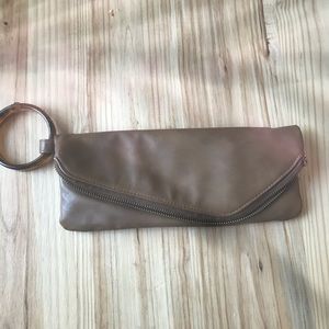 Mud Pie Brown Skinny Clutch Purse